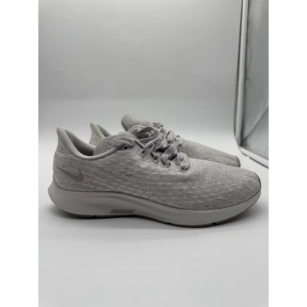 Nike Air Zoom Pegasus 35 Womens 9.5 Grey White Running Shoes AH8392-002 Sneakers